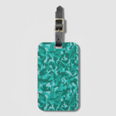 Blauw Perzisch Camouflage Bagagelabel (Voorkant (verticaal))