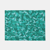Blauw Perzisch Camouflage Deurmat (Voorkant)