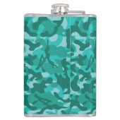 Blauw Perzisch Camouflage Heupfles (Achterkant)