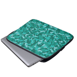 Blauw Perzisch Camouflage Laptop Sleeve
