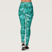 Blauw Perzisch Camouflage Leggings (Achterkant)