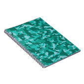 Blauw Perzisch Camouflage Notitieboek (Rechterzijde)