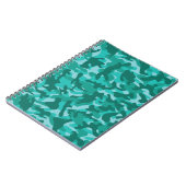 Blauw Perzisch Camouflage Notitieboek (Linkerzijde)