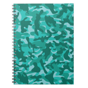 Blauw Perzisch Camouflage Notitieboek
