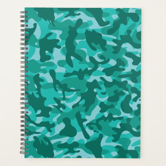 Blauw Perzisch Camouflage Planner (Voorkant)