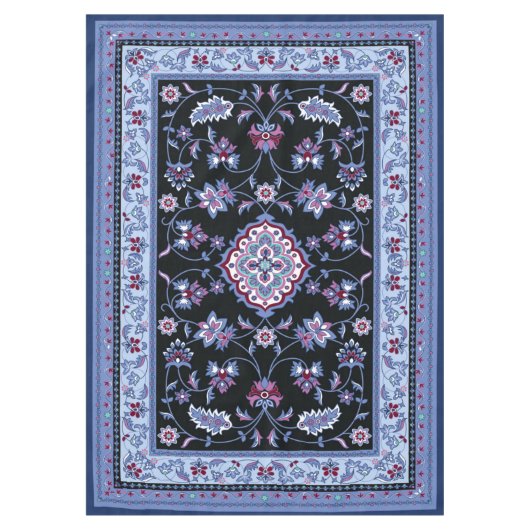 Blauw perzisch tapijtmedium tafelkleed (Voorkant)