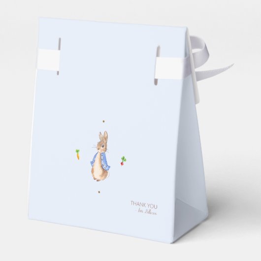 Blauw Peter de Konijn Favor Box Bedankdoosjes (Achterkant)