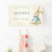  Blauw Peter De Konijnenjongen Baby shower Spandoek (Insitu)