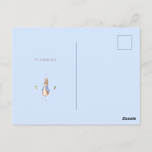 Blauw Peter het Konijn Briefkaart (Achterkant)