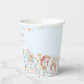 Blauw Peter het Konijn Eerste Verjaardag Papieren Bekers (Links)