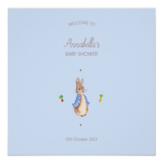 Blauw Peter het Konijn Perfect Poster (Voorkant)