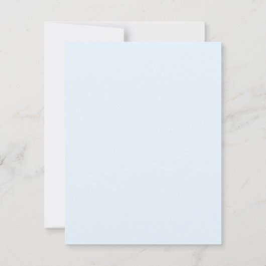 Blauw peter konijn baby shower uitnodiging schatti (Achterkant)