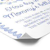 Blauw Peter Konijn Hoe groot is de buik van mama Poster (Hoek)