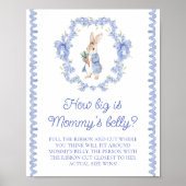 Blauw Peter Konijn Hoe groot is de buik van mama Poster (Voorkant)