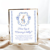 Blauw Peter Konijn Hoe groot is de buik van mama Poster