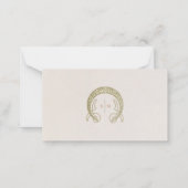 Blauw Petunia Naam Kaarten Trouwtafel Notitiekaartje (Achterkant)