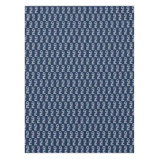 Blauw PhD-Afstuderen Tafelkleed (Voorkant)
