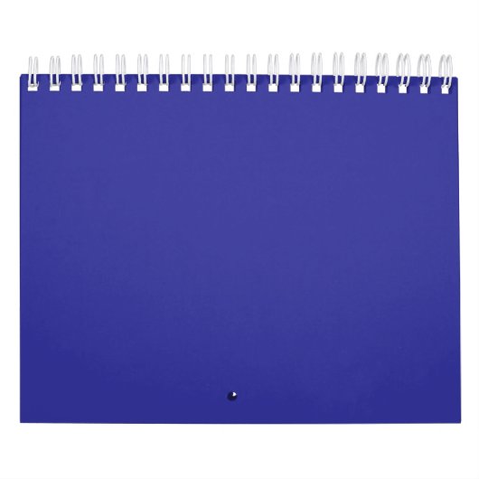 Blauw (pigment) (effen kleur) kalender (Hoes)