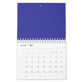 Blauw (pigment) (effen kleur) kalender (Jan 2027)