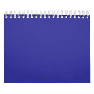 Blauw (pigment) (effen kleur) kalender