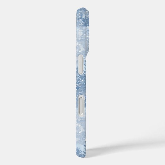 Blauw pineboompatroon Case-Mate iPhone case (Achterkant / Rechts)