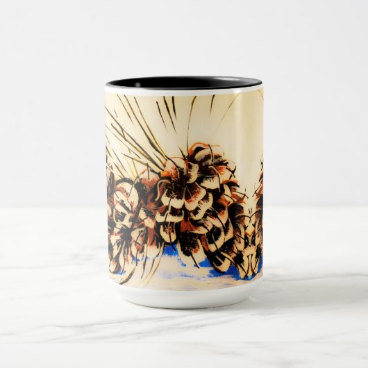 Blauw  Pinecone Cup Mok (Midden)
