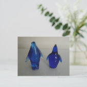 blauw pinguïn, gewicht briefkaart (Staand voorkant)