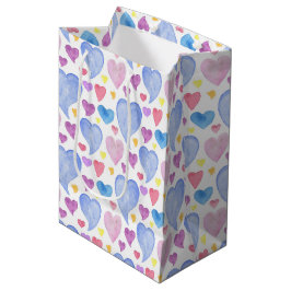 BLAUW PINK PAARSE HOORZITTING WATERVERF MEDIUM CADEAUZAKJE