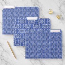 Blauw  pinwheel damast met kleuren