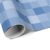 Blauw pixel scherm patroon wrapping papier (Rol Hoek)