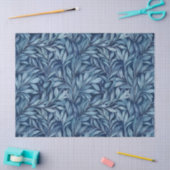 Blauw pluim tissue papier (Craft)