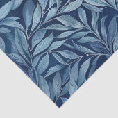 Blauw pluim tissue papier (Detail)