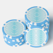 blauw poker chips (Opstapeling)