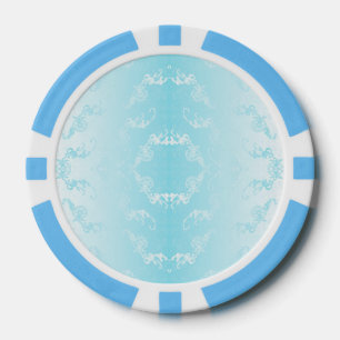 blauw poker chips