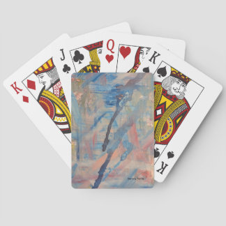 Blauw pokerkaarten