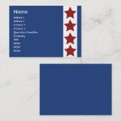 Blauw politiek - Chubby Visitekaartje (Voorkant / Achterkant)