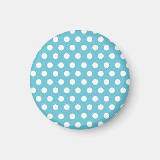  Blauw Polka Dot Magnet