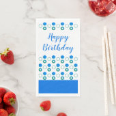 Blauw Polka-dot Stijlvol Servet (Insitu)