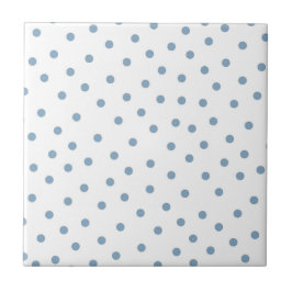 Blauw polkadot patroon tegeltje