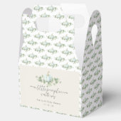 Blauw pompoen Baby shower gunst doos Bedankdoosjes (Geopend)