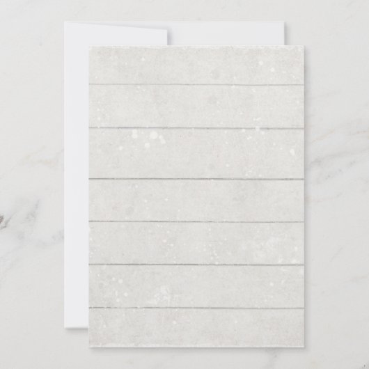 Blauw Pompoen Landelijke Bourgondië Bloemige Bruil Kaart (Achterkant)