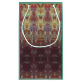  blauw pompoen met heirloom herfst schilderij klein cadeauzakje (Achterkant)