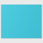 Blauw poodot-pakpapier cadeaupapier (Vlak)
