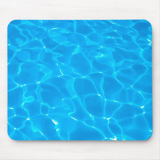 Blauw poolwater muismat (Voorkant)