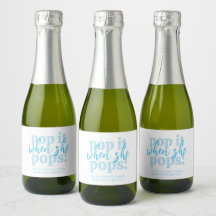Blauw Pop Het Als Ze Popt Baby Shower Favor