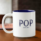 Blauw Pop Oprichtingsjaar Mok