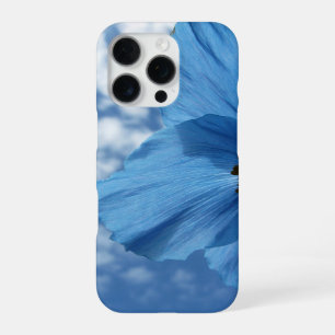 BLAUW POPPY Bloem Blauwe Hemel met Naam iPhone 16 Pro Hoesje