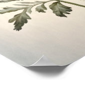 Blauw Poppy Flowers Art Print Poster (Hoek)