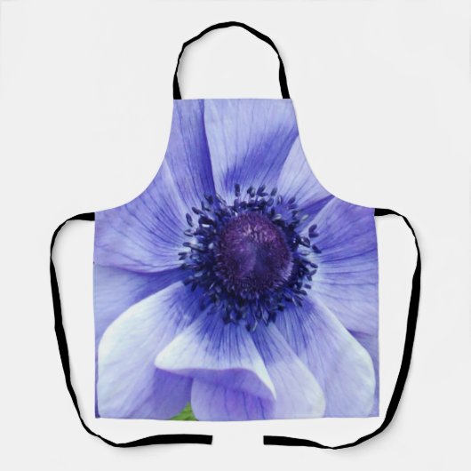 Blauw Poppy, Full Print Schort (Voorkant)