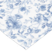 Blauw, porselein, blauw porselein, bloementoilet,  tafelkleed (Gekanteld)